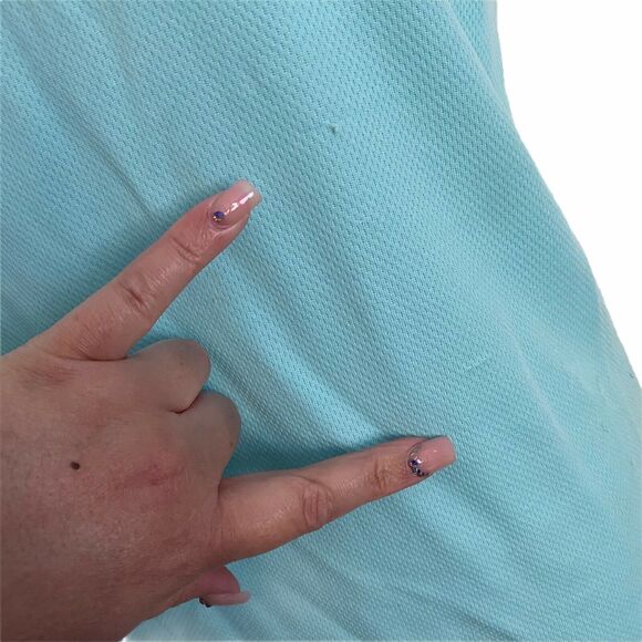 Helly Hansen Small Top Aqua Short Sleeve FLAWED Lightweight Breathable - Picture 12 of 12